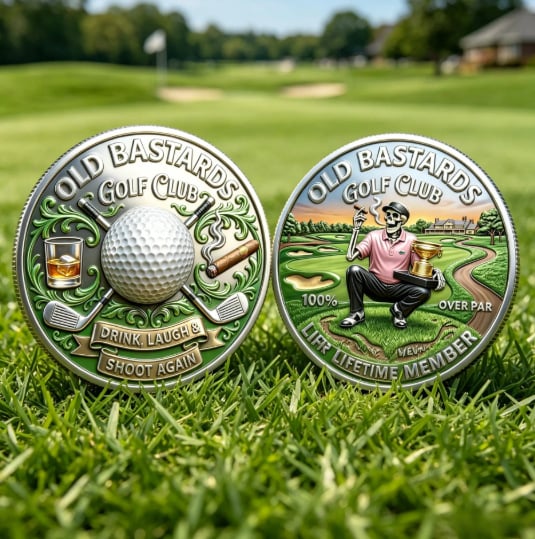 The Eternal Golfer's Challenge Coin