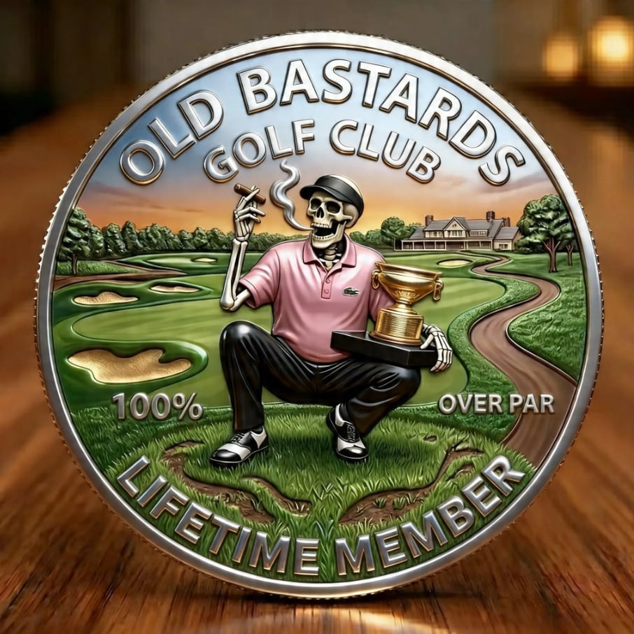 The Eternal Golfer's Challenge Coin